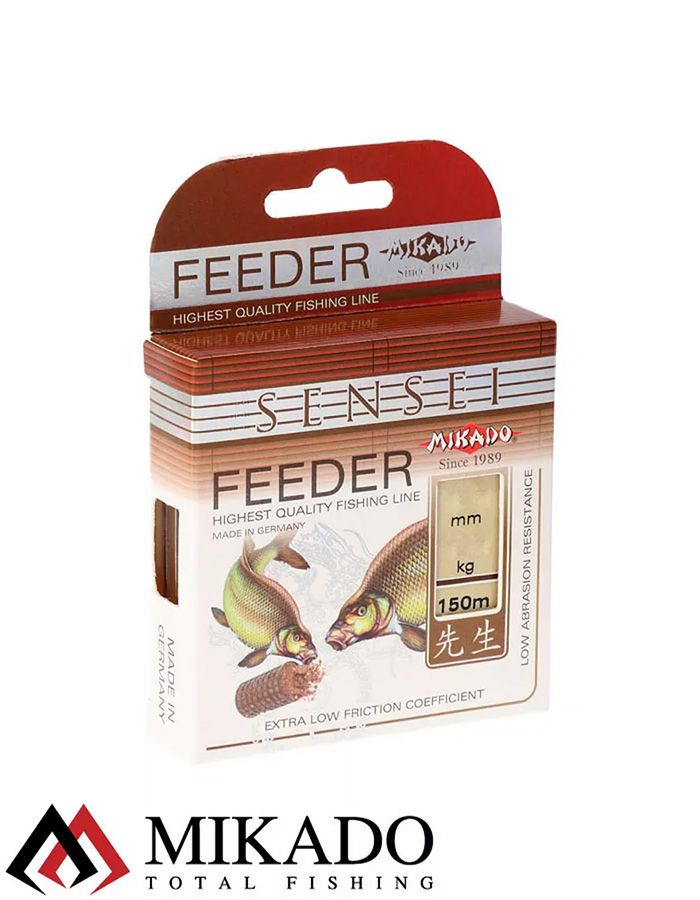 Леска мононить Mikado SENSEI FEEDER 0,26 (150 м) - 8.90 кг.